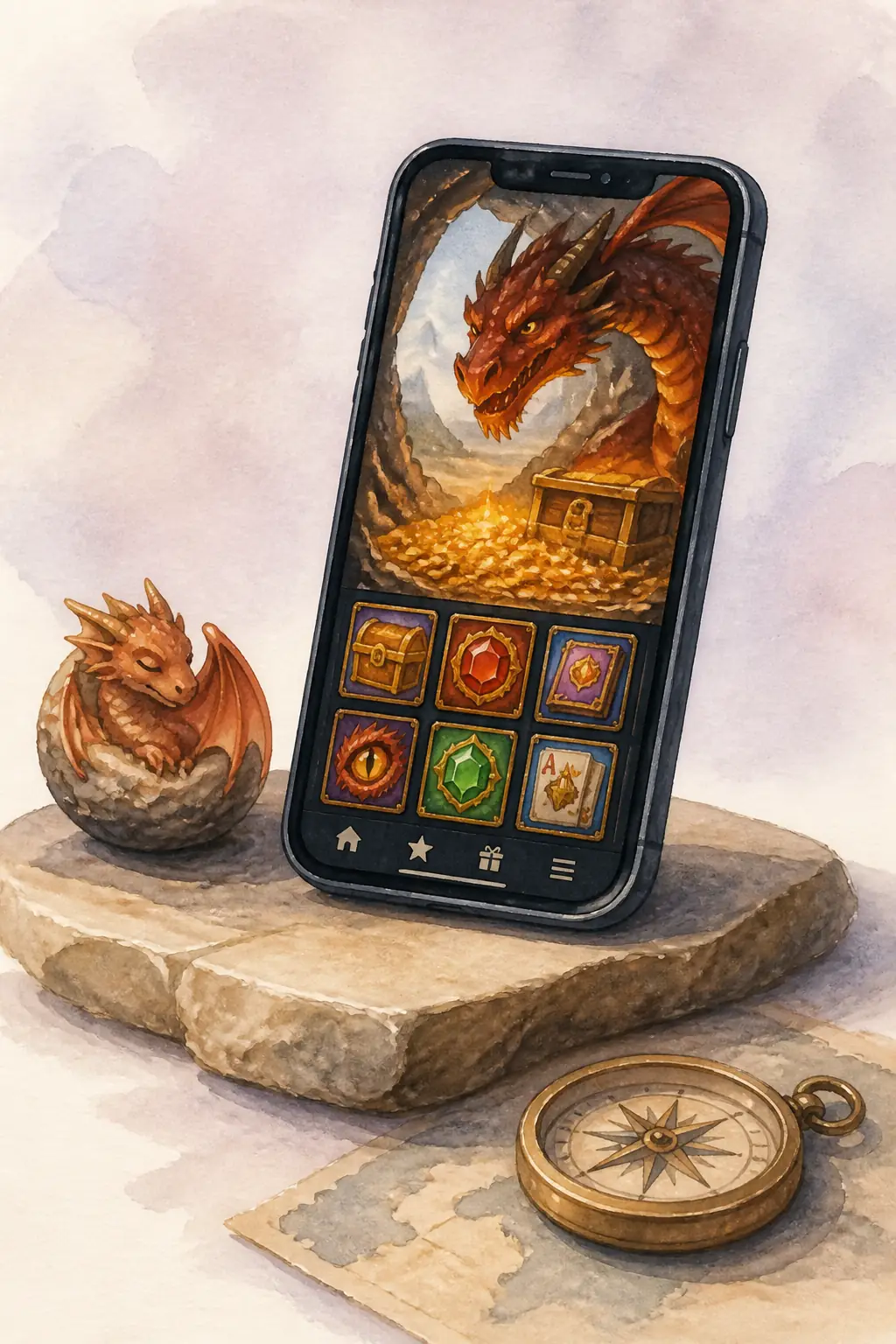 Dragonia App: gioca da mobile nel browser visual guide for Dragonia Casino