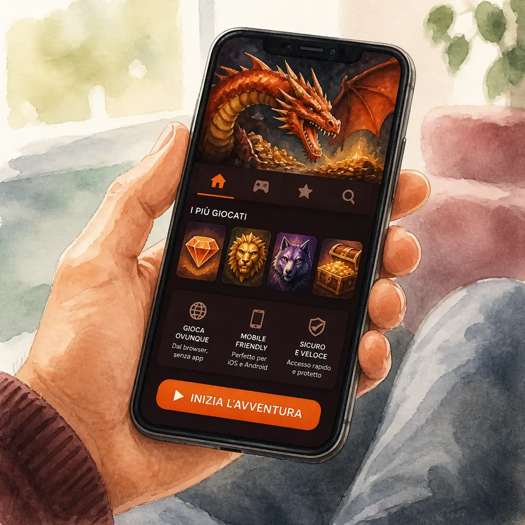 Dragonia App: gioca da mobile nel browser visual guide for Dragonia Casino